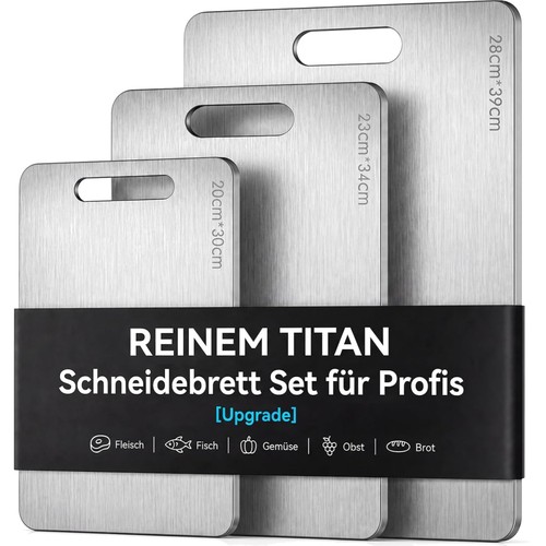 Schneidebrett set edelstahl - set,