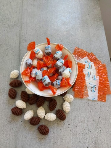 Stück schokobons gehäkelt - schokobons,