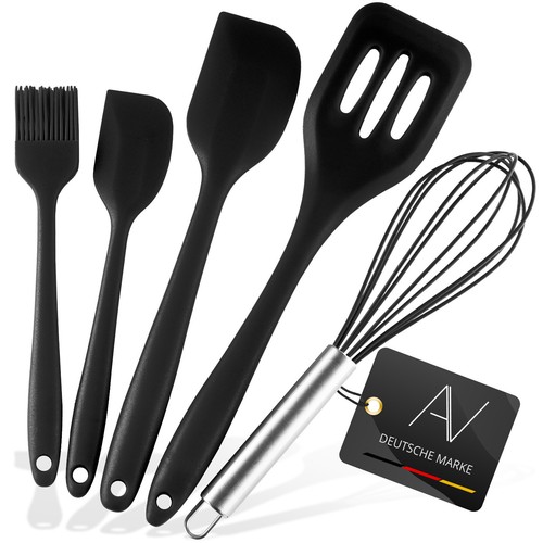 Küchenhelfer silikon 5er set - küchenhelfer,