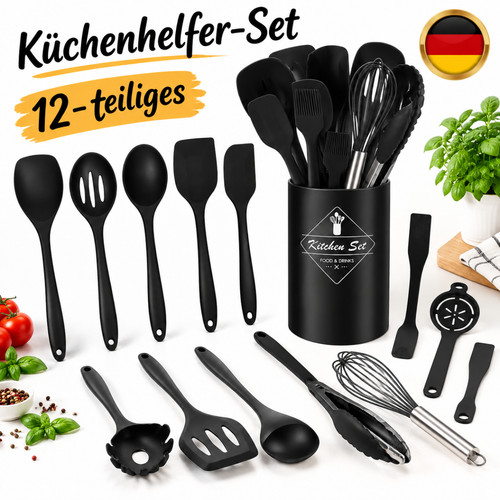 12stk silikon küchenhelfer - silikon,