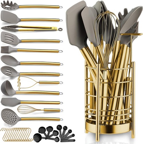 Gold küchenutensilien set - küchenutensilien,