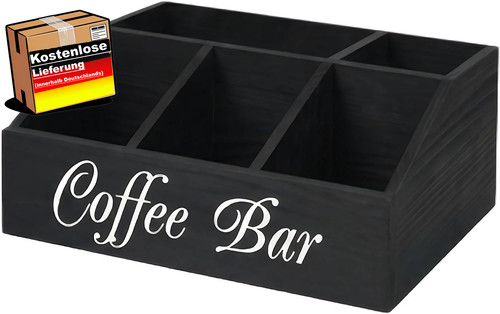 Kaffeebar organizer holz - kaffeebar,