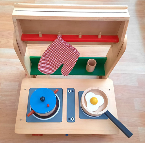 Holz spielherd klappbar mit - holz,