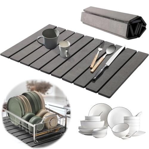 Diatomit abtropfmatte 60x40cm - diatomit,